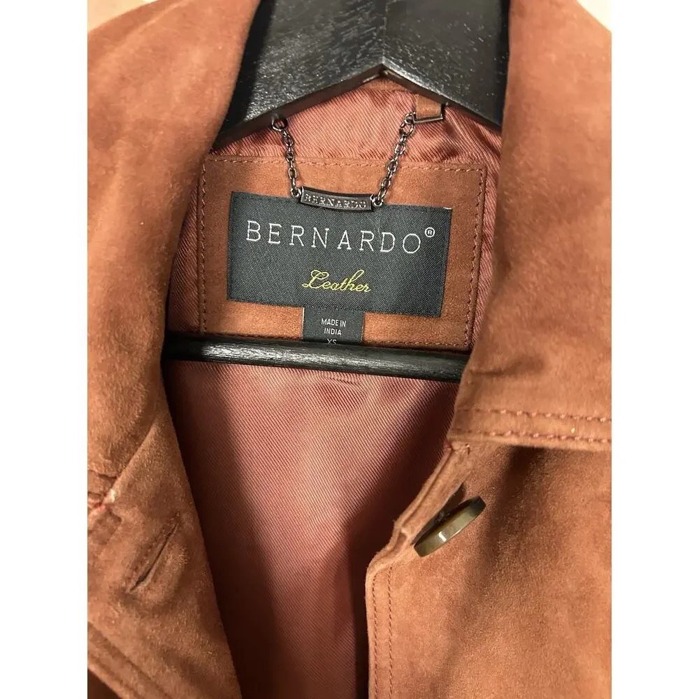 BERNARDO Women's SUEDE Jacket cinnamon Genuine Leather - Picture 5 of 7